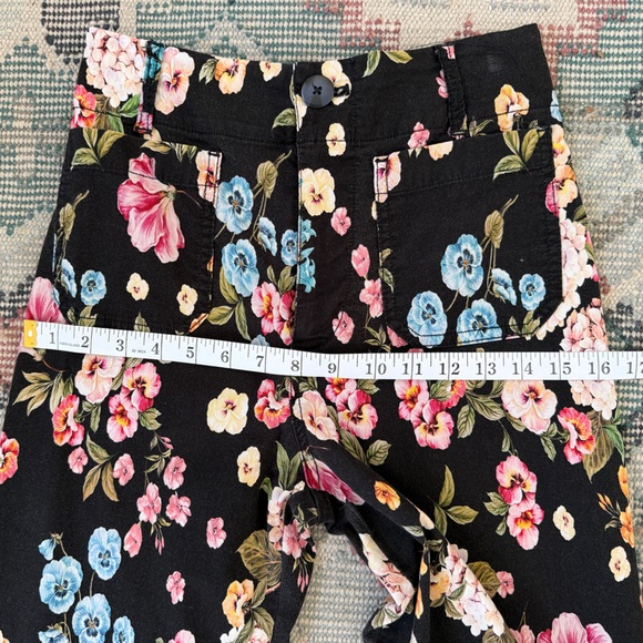 Anthropologie Maeve Colette Floral Wide-Leg Pants - Picture 5 of 7